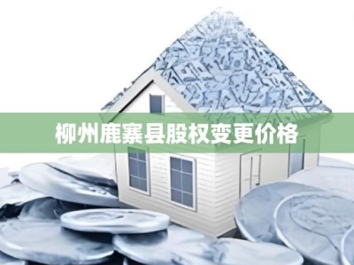 柳州鹿寨县股权变更价格